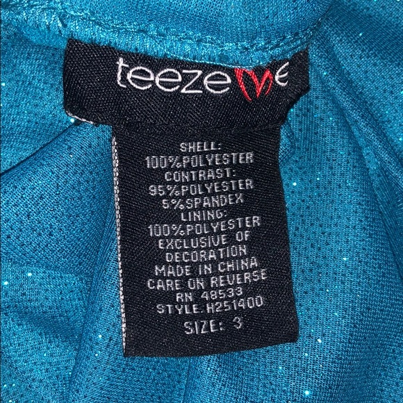 Blue fitted homecoming dress - Picture 3 of 3